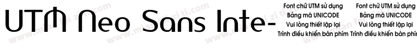 UTM Neo Sans Inte字体转换